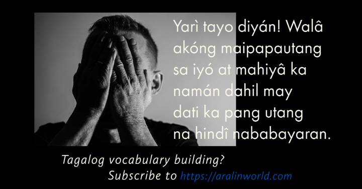 Yarì in Tagalog sentence
